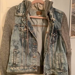 Hoodie/ denim jacket